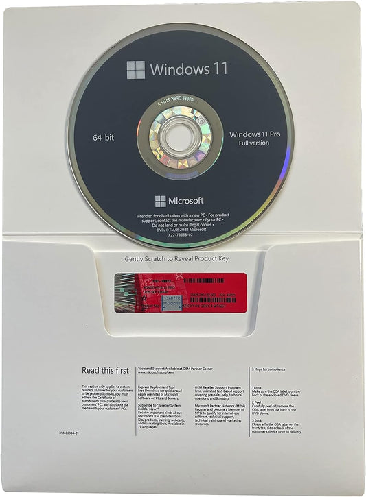 Microsoft Windows 11 Pro DVD | 64 Bit Mehrsprachig